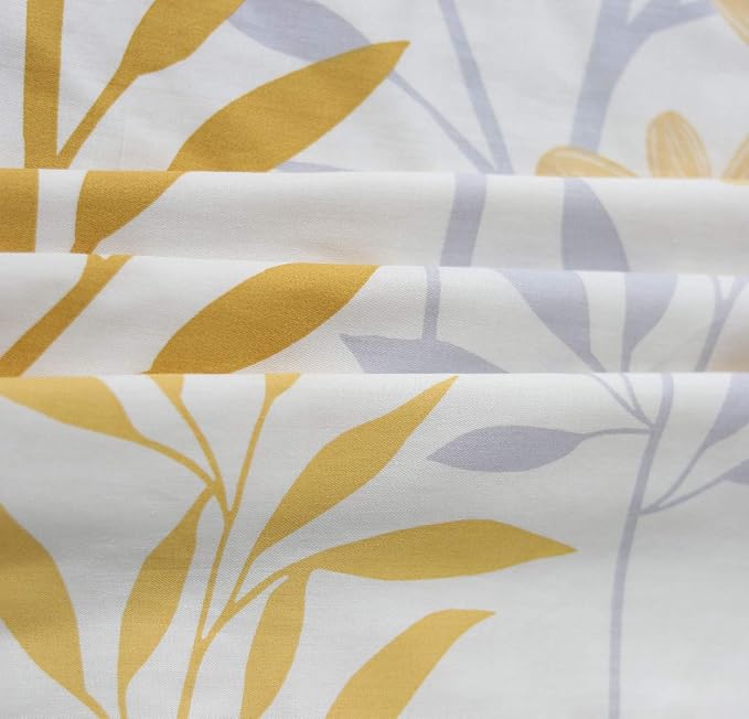 SLEEPBELLA Duvet Cover King Size, 600 Thread Count Cotton Grey Branches and - Image 6