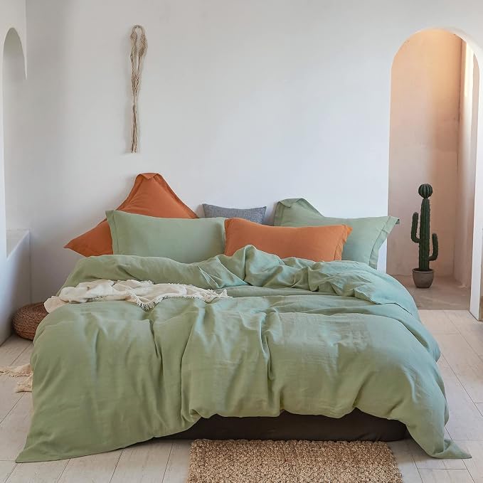 Simple&Opulence 100% Linen Duvet Cover Set 2pcs Basic Style Natural French by SimpleOpulence