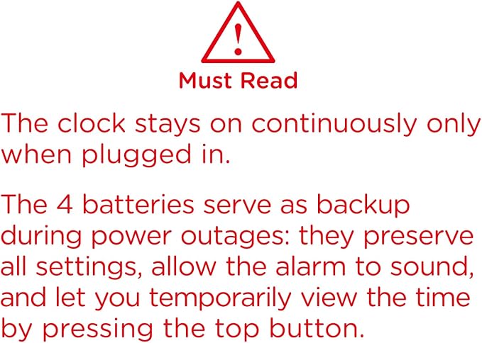 Peakeep Small Digital Alarm Clock - Image 7
