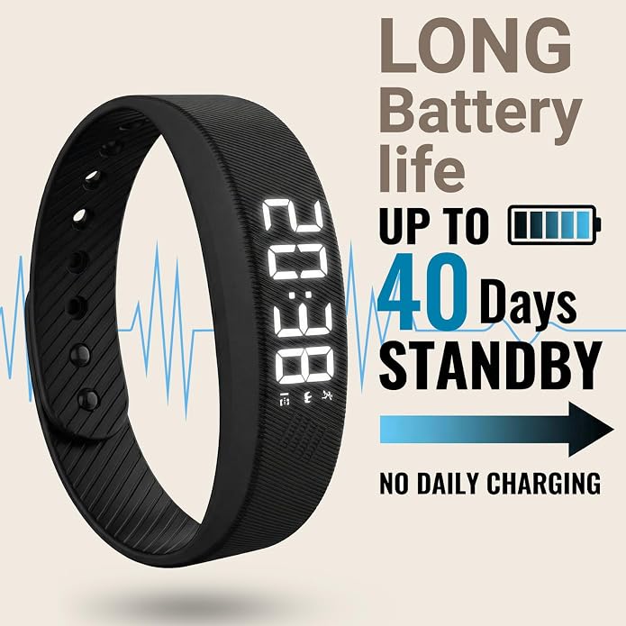 Vibrating Alarm Clock Watches Vibrating Alarm Wristband 40-Day Battery Life - Image 7