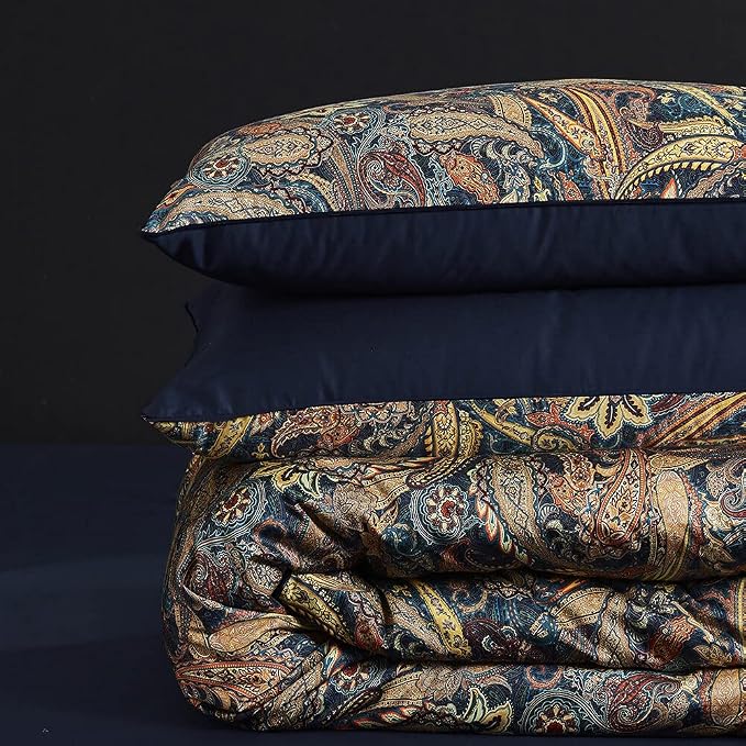 Cupocupa Duvet Cover King Size Set Boho Floral Pattern King Duvet Cover Set - Image 4