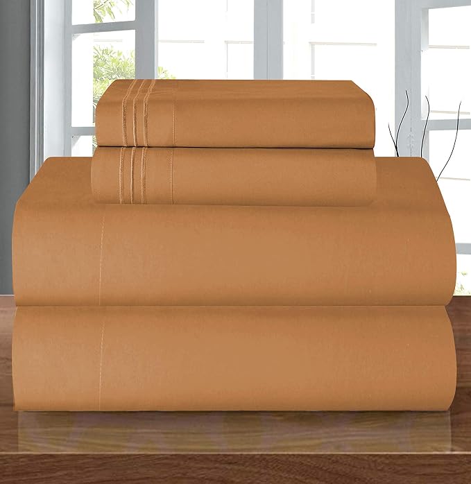 Elegant Comfort Luxury 1500 Premium Hotel Quality Microfiber 4-Piece Sheet Set by ELEGANTCOMFORT