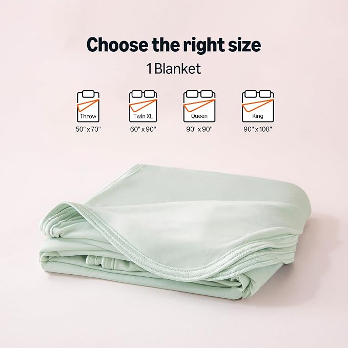 Amazon Basics Cooling Blanket for Hot Sleepers, Reversible Lightweight Thin - Image 5