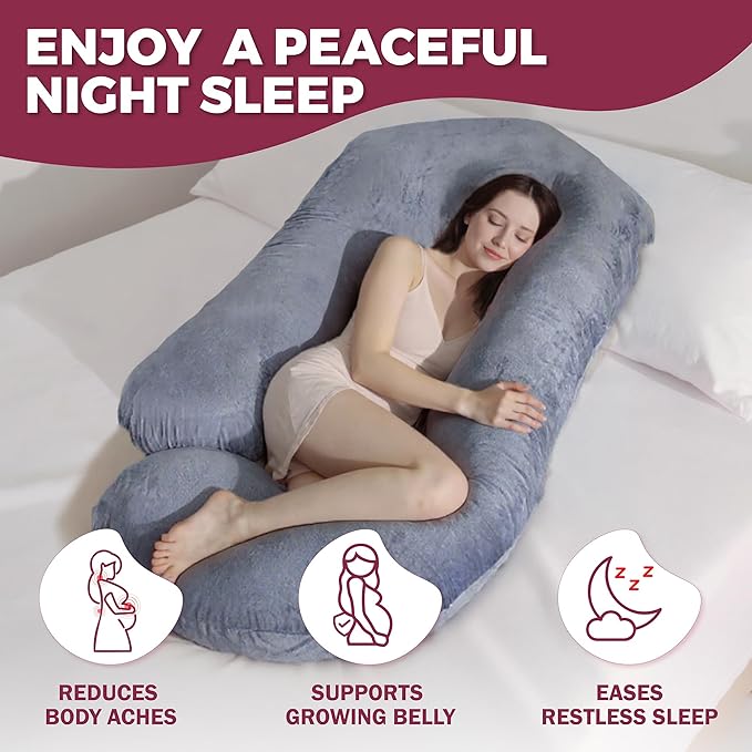 PILLANI Pregnancy Pillows for Sleeping – 57-Inch Maternity Pillow for Pregnant - Image 2