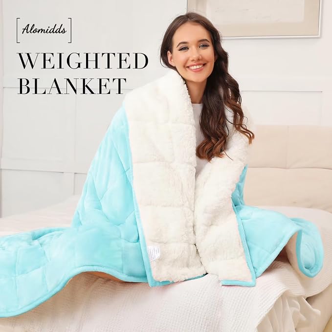Alomidds Weighted Blanket for Adults, 12lb Twin Size Weighted Blankets - Image 6