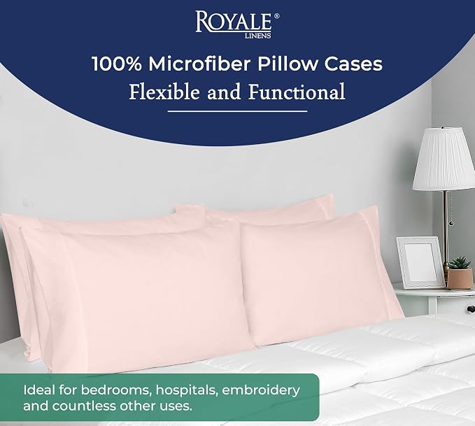 Royale Linens King Pillowcase Set of 2 - Image 6