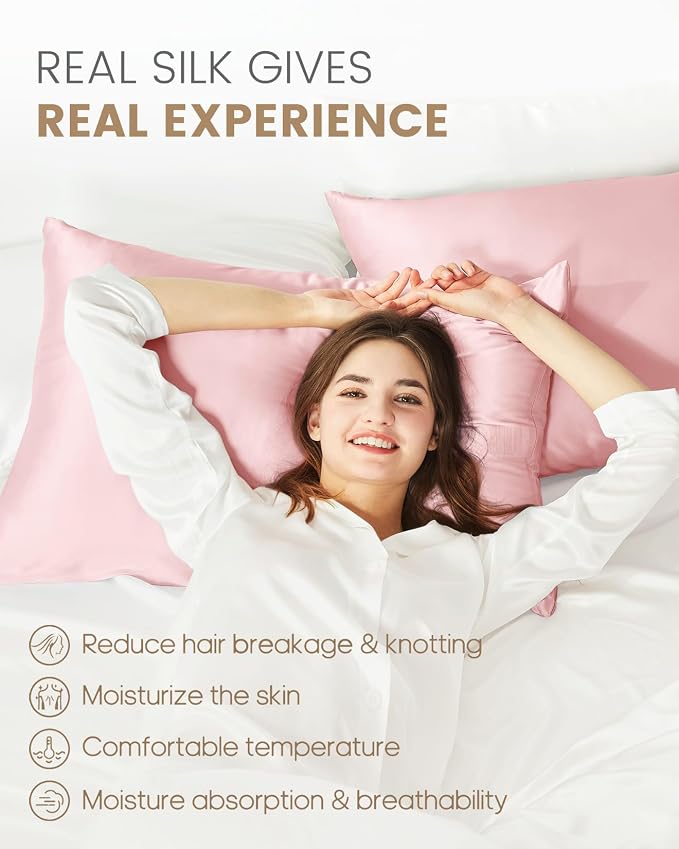 THXSILK 100% Mulberry Silk Pillowcase - Image 3