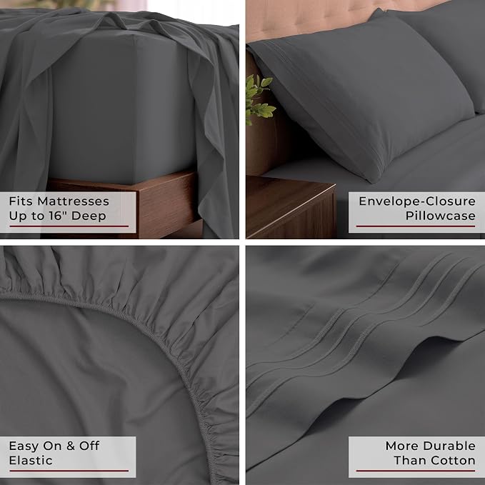 Mellanni California King Sheets Set - Image 5