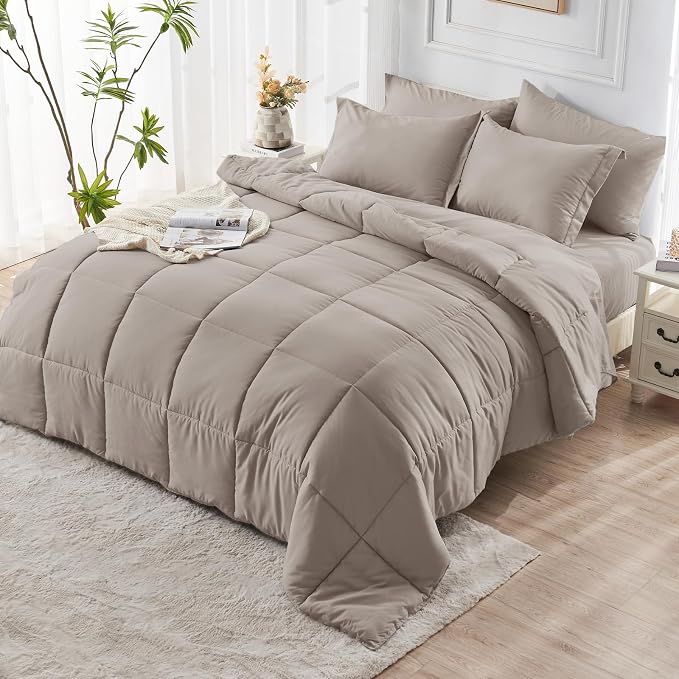 JOLLYVOGUE King Comforter Set, Ultra-Soft Bed in a Bag King Size 7 Pieces - Image 8