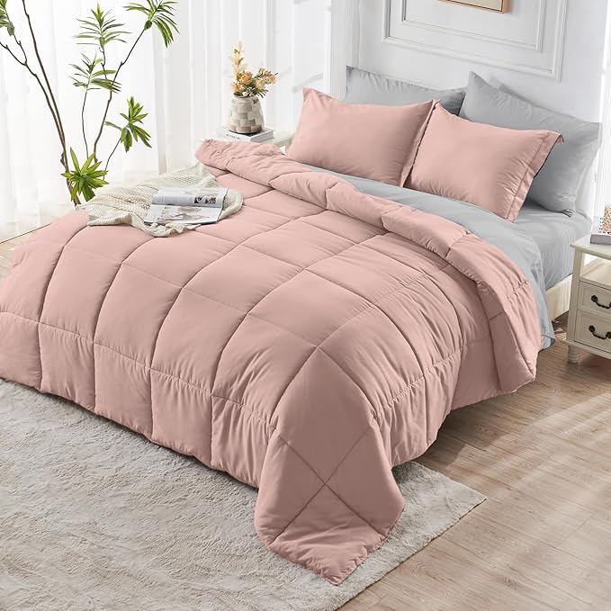 JOLLYVOGUE Queen Comforter Set, Ultra-Soft Bed in a Bag Queen Size 7 Pieces - Image 9