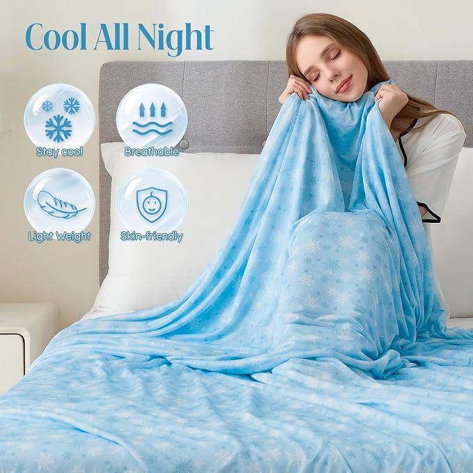 OIGAE Cooling Blanket for Hot Sleepers - Image 5