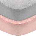 Flannel Crib Sheet 2 Pack, 100% Cotton Flannel, Heavenly Soft Fitted Sheet by Moonsea