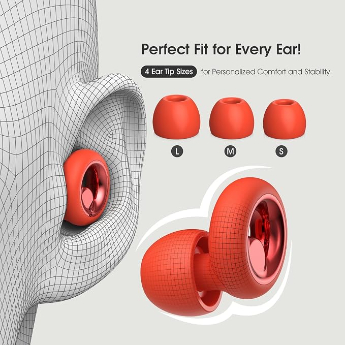 Ear Plugs for Sleeping Noise Cancelling, Soft Ear Plugs for Concert, 45dB - Image 4