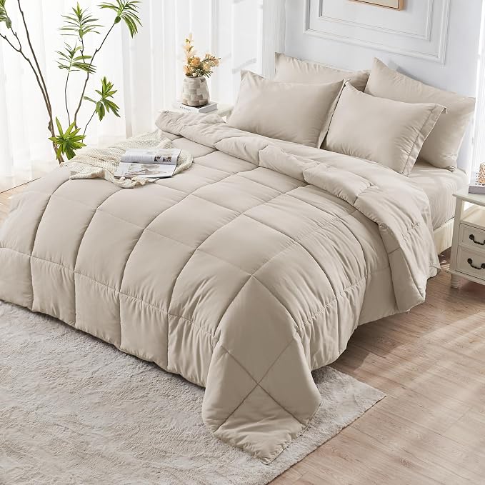 JOLLYVOGUE Full Comforter Set, Ultra-Soft Bed in a Bag Full Size 7 Pieces - Image 8