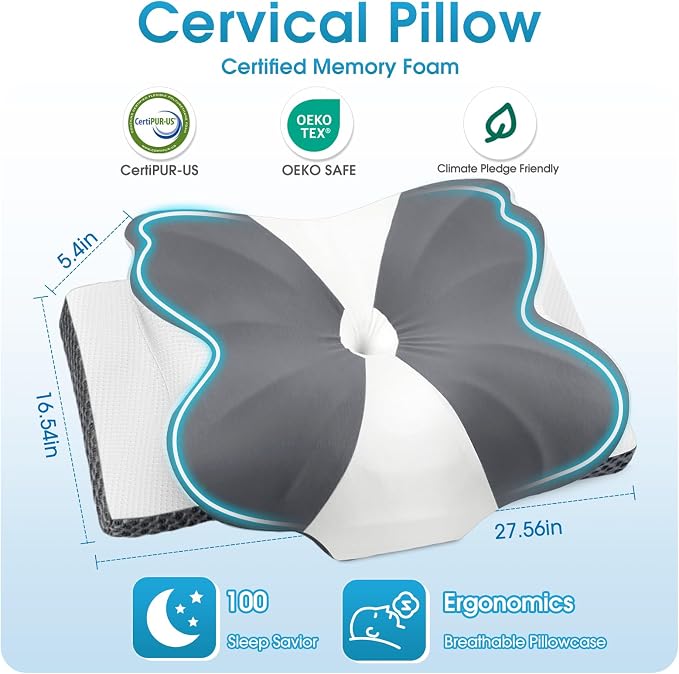 CloudBliss Cervical Memory Foam Pillow - Image 2
