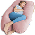 QUEEN ROSE Pregnancy Pillows for Sleeping, Cooling U Shaped Body Pillow by QUEENROSE