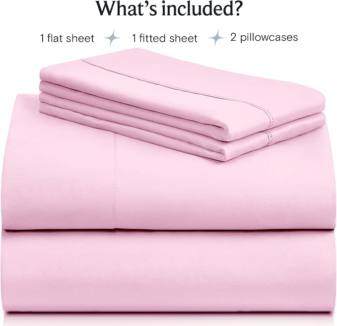LuxClub 4 PC Sheet Set Bed Sheets Deep Pockets Eco Friendly Wrinkle Free - Image 2