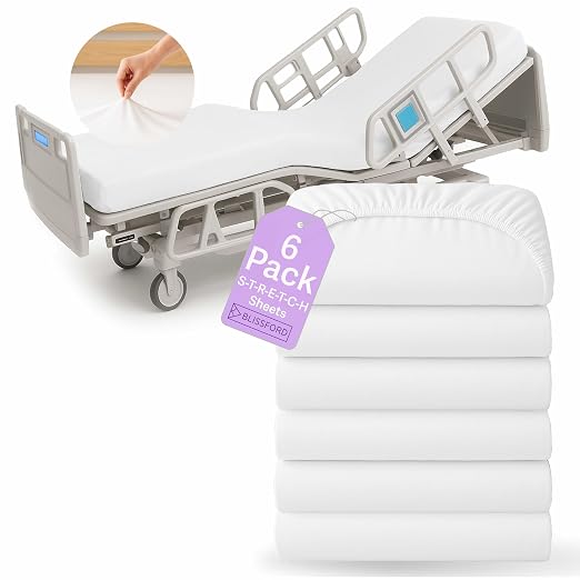 BLISSFORD - 6 Pack Fitted Hospital Bed Sheets - Image 8