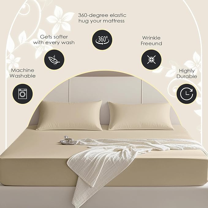 FreshCulture Twin Fitted Sheet Only – Premium Hotel-Quality Fitted Sheet - Image 4