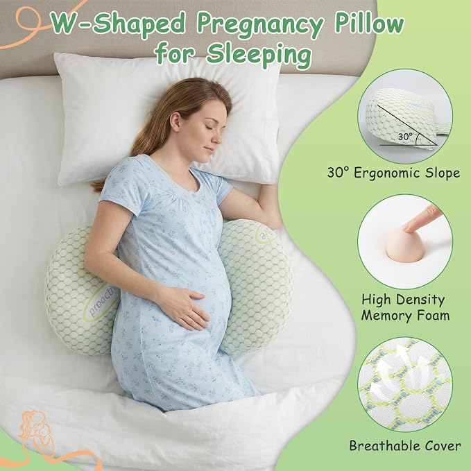 Pregnancy Pillows for Sleeping, Pregnancy Wedge Pillow for Side Sleeping - Image 2