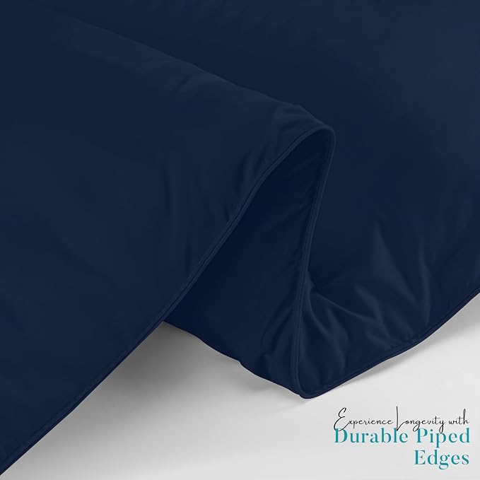 Utopia Bedding King Comforter Duvet Insert, Quilted Navy Comforter - Image 6