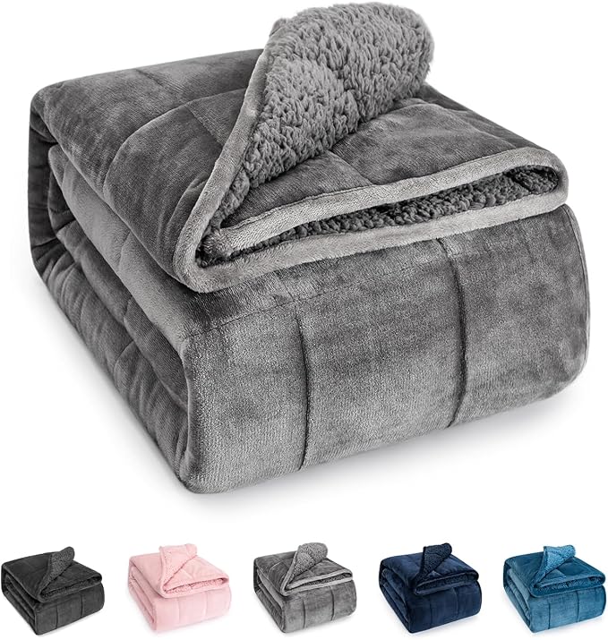 Sivio Sherpa Fleece Weighted Blanket by Sivio