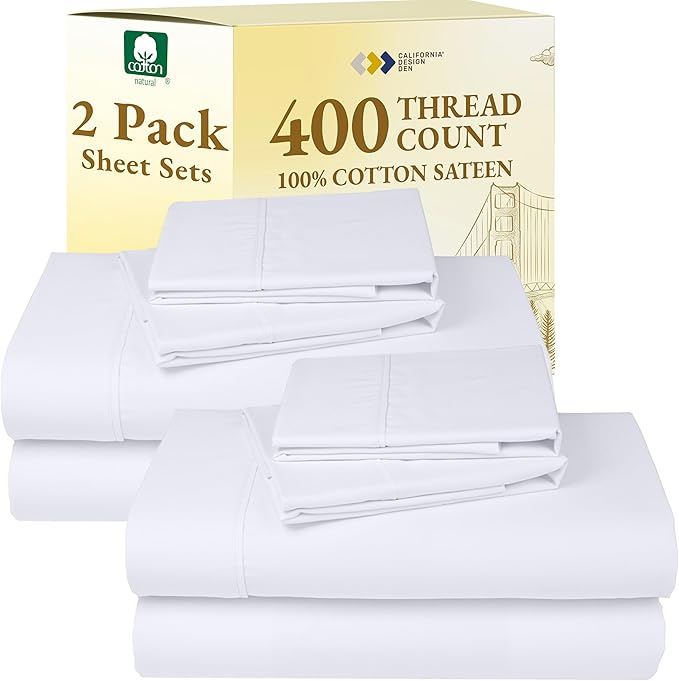California Design Den 2-Pack Full Size Sheet Sets by CaliforniaDesignDen