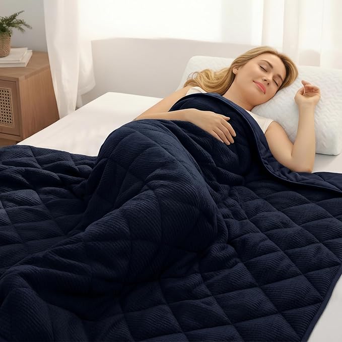 ZonLi 15lbs Weighted Blanket for Adults Sleeping, Double-Sided All Season by Zonli
