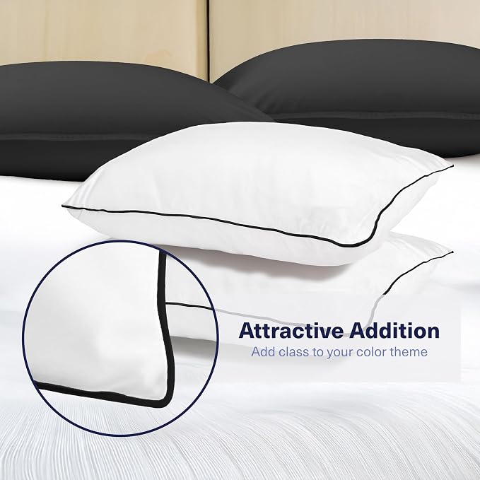 Kickoff Viscose Bamboo Pillowcase, 100% Organic Hidden Zippered Viscose Bamboo - Image 3