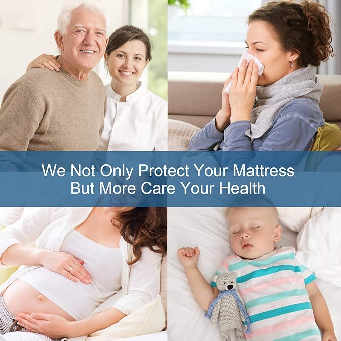 RV Short King Mattress Protector Pad Waterproof Quilted 72" x 80", Soft & - Image 5