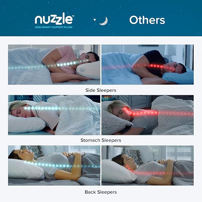 Nuzzle King Size Pillows Set of 4 Cooling Adjustable Pillows - Image 8