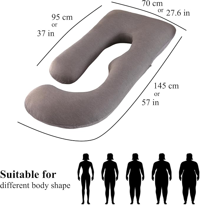 ALLOPERA Pregnancy Pillow, Full Body Maternity Pillow 57 inch, - Image 8