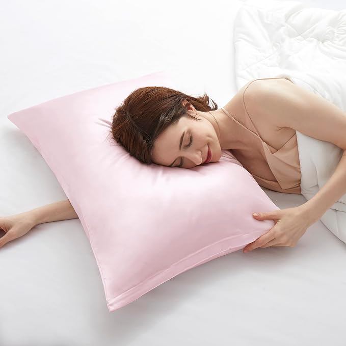 Blush Pink Satin Pillowcases - Image 6