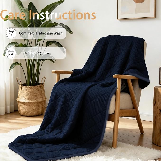 ZonLi 15lbs Weighted Blanket for Adults Sleeping, Double-Sided All Season - Image 6