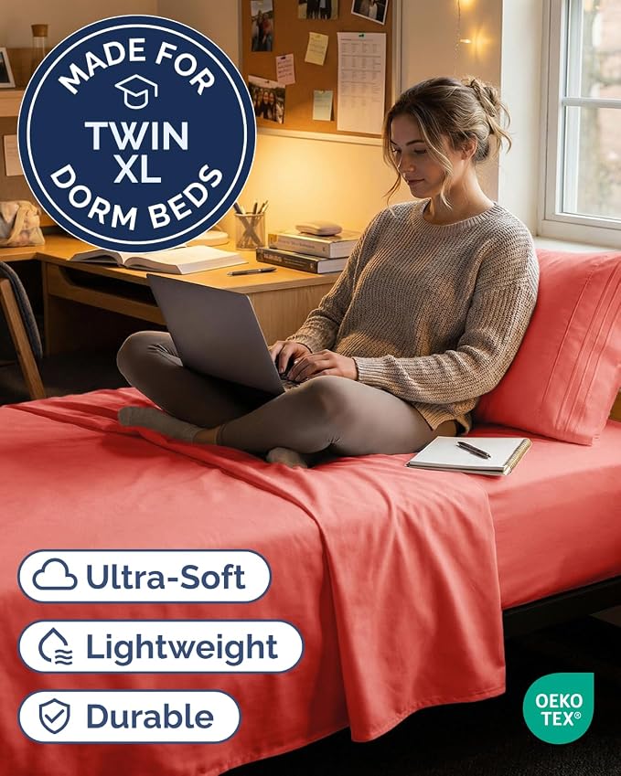 Twin XL Size 3 Piece Sheet Set - Image 2