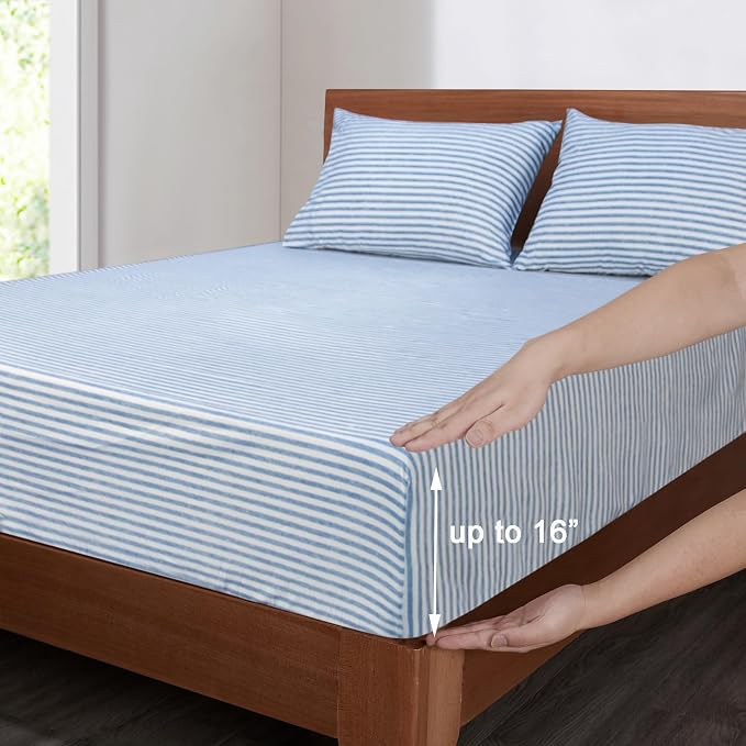 Mejoroom Striped Full Size Sheets - Image 4