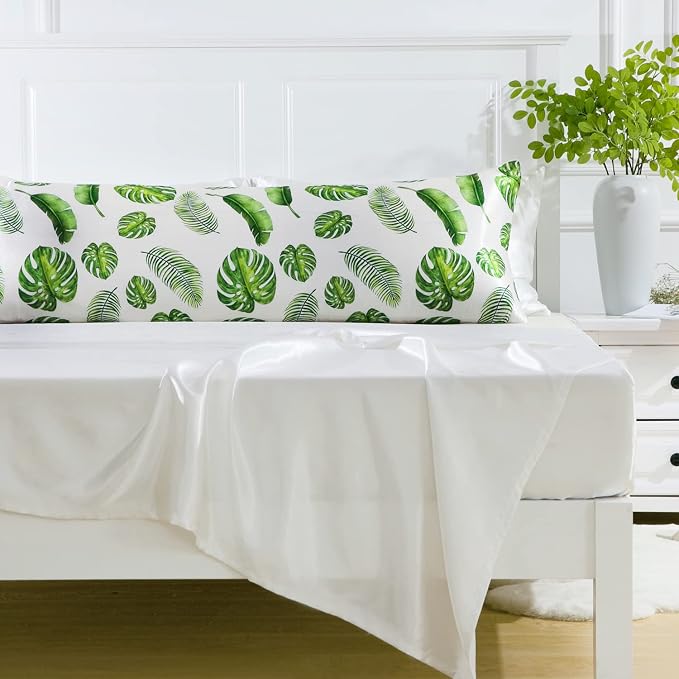 MR&HM Satin Body Pillow Cover, Soft and Breathable Body Pillow Case - Image 7