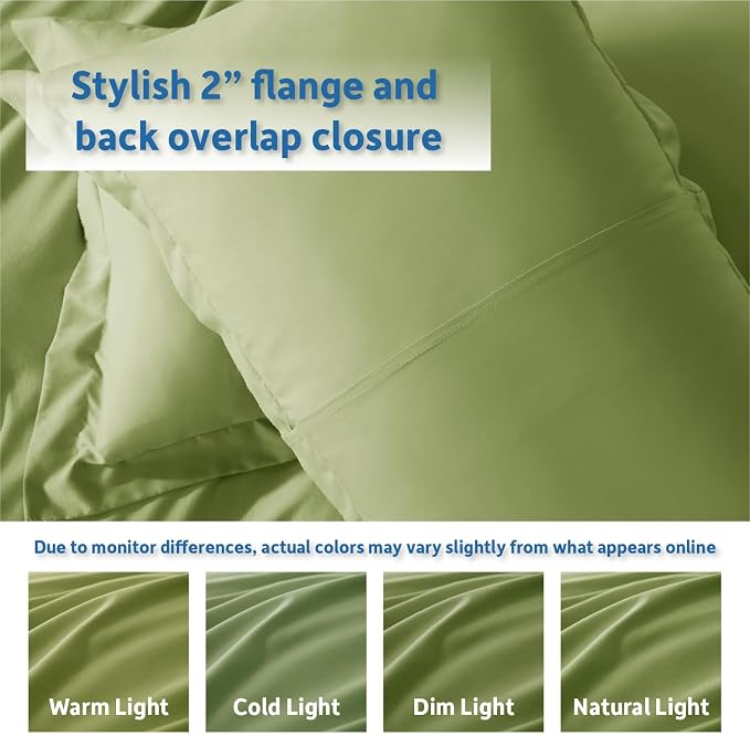 Nestl Calla Green Duvet Cover Queen Size - Image 8