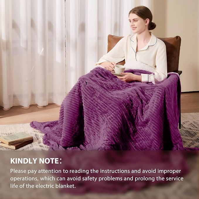 Homemate Electric Heated Blanket Twin Size - Image 6
