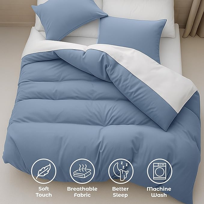 Pure Bedding Duvet Cover Twin/Twin XL Size - Image 4
