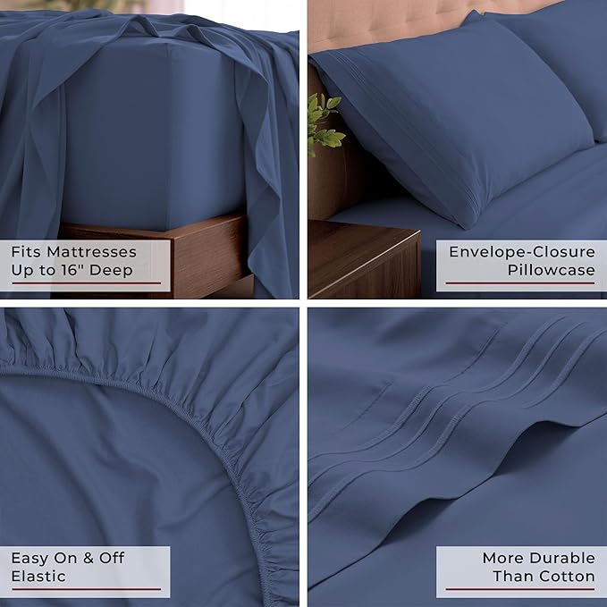 Mellanni California King Sheets Set - Image 5