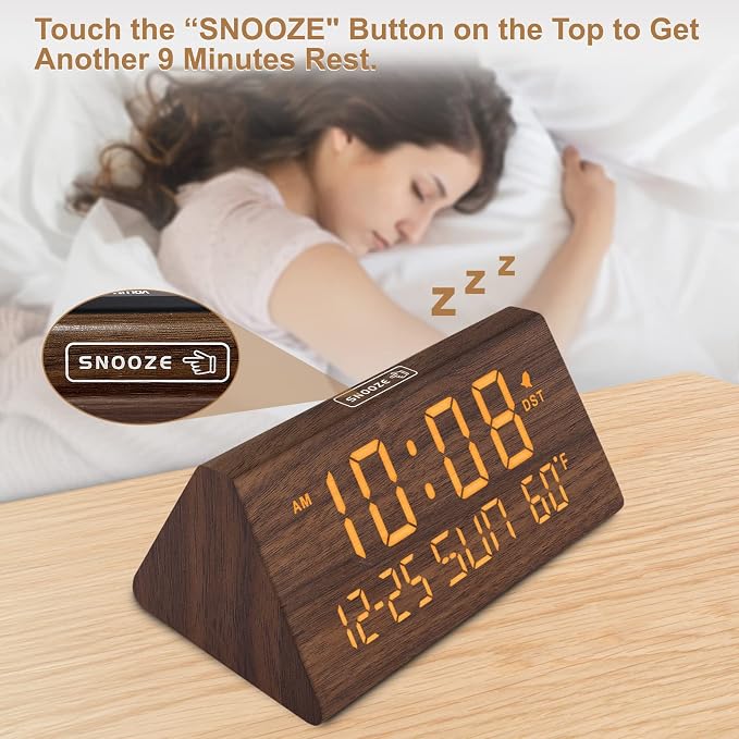DreamSky Digital Alarm Clocks for Bedrooms - Image 3