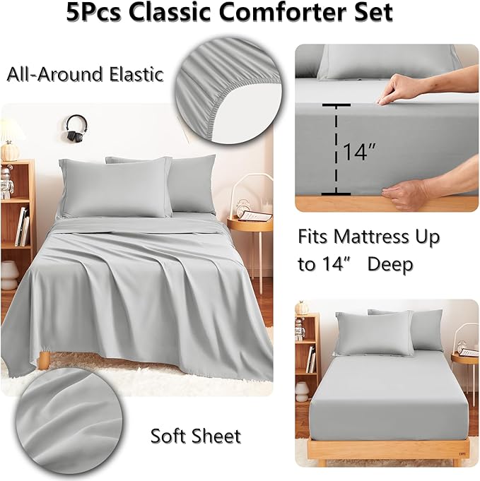 CozyLux Twin Comforter Set - Image 4