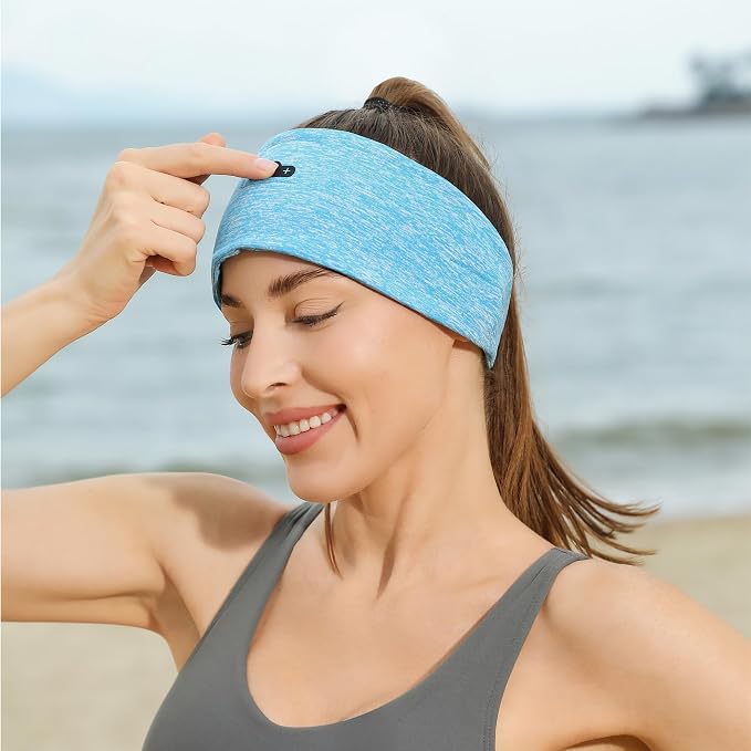 BORAYDA 2-Pack Bluetooth Headband, 18 Hours Play Time, HD Stereo, Built-in - Image 8