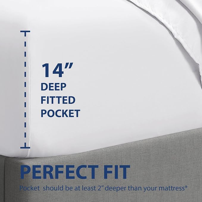 Cathay Home Twin Fitted Sheet - Image 3
