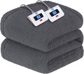 Sealy Electric Blanket Queen Size, Dual Control Soft Sherpa Heated Blanket by Sealy