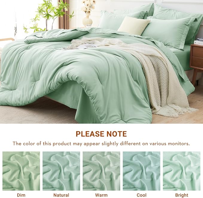 MUXHOMO 5 Pieces Twin XL Comforter Set, Soft Bed in a Bag Twin XL Size - Image 7