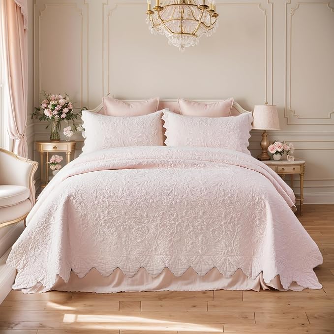 Brandream Luxury Cotton Quilt Set Queen Size - Image 9