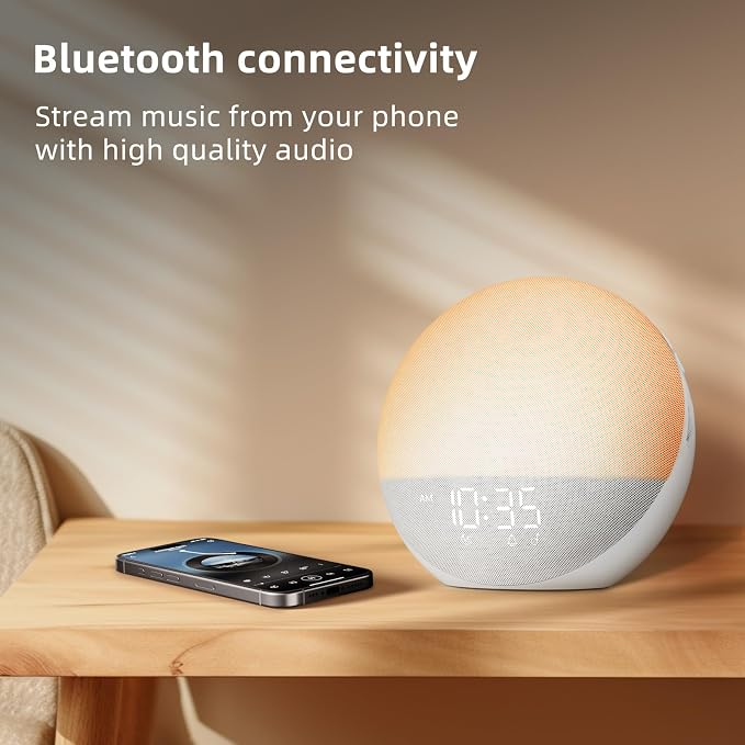 Sunrise Alarm Clock White Noise Machine: Natural Wake Up Light - Image 3