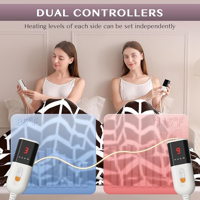VENTIMI Electric Blanket Queen Size, Fast Heating Blanket - Image 4